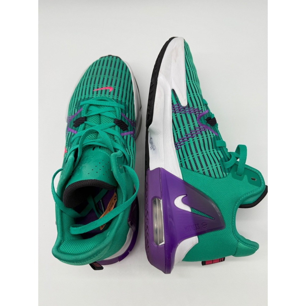 Nike LeBron Witness 6 Mens 11.5 Green Excellent Basketball Sneakers CZ4052-300 - Picture 10 of 16